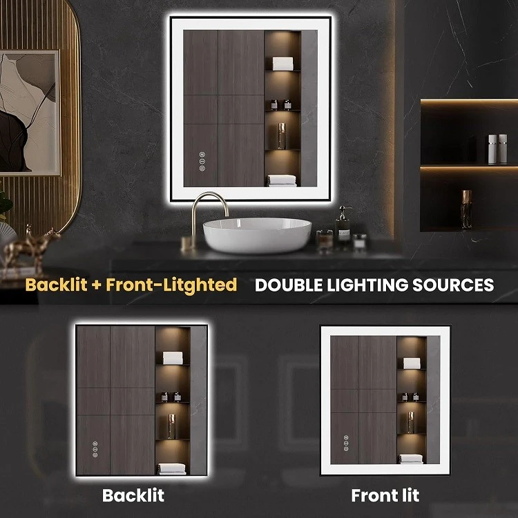 Hanging LED Bathroom Mirror